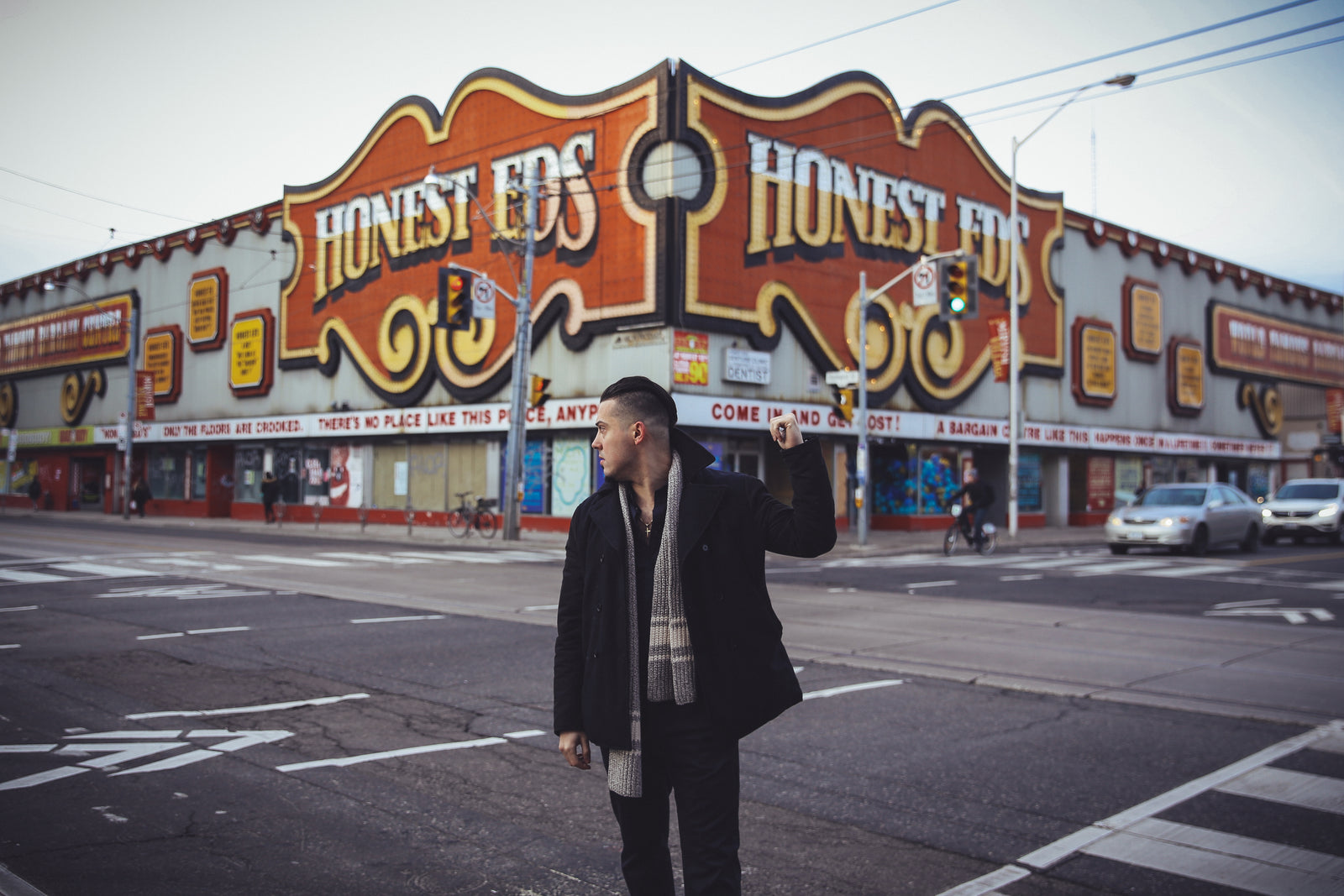 Honest Ed's Barber chair is inside of Fade Room barbershop in Toronto, Ontario