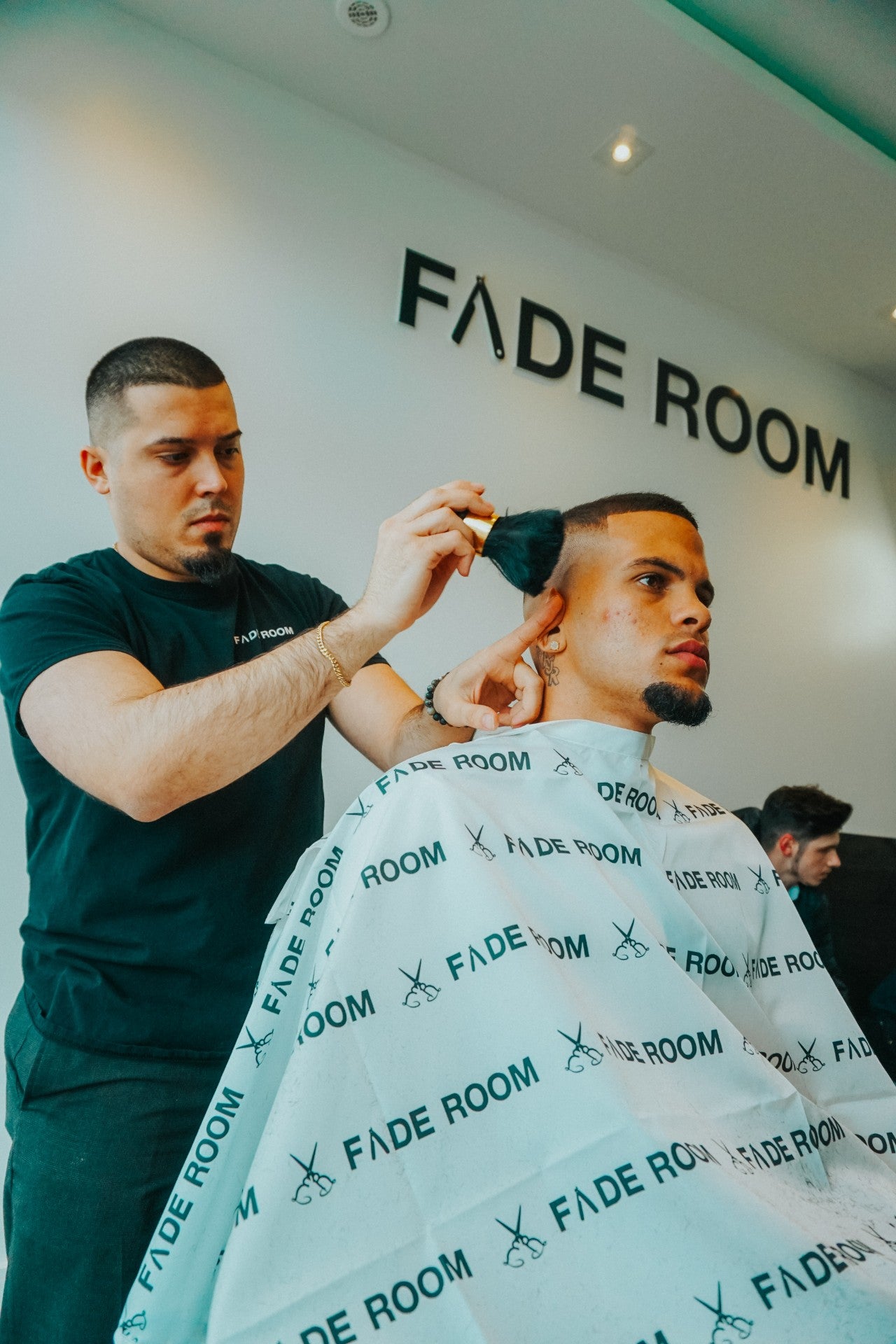 TFC player Auro Jr gets faded at Fade Room Toronto by Claudio the barber