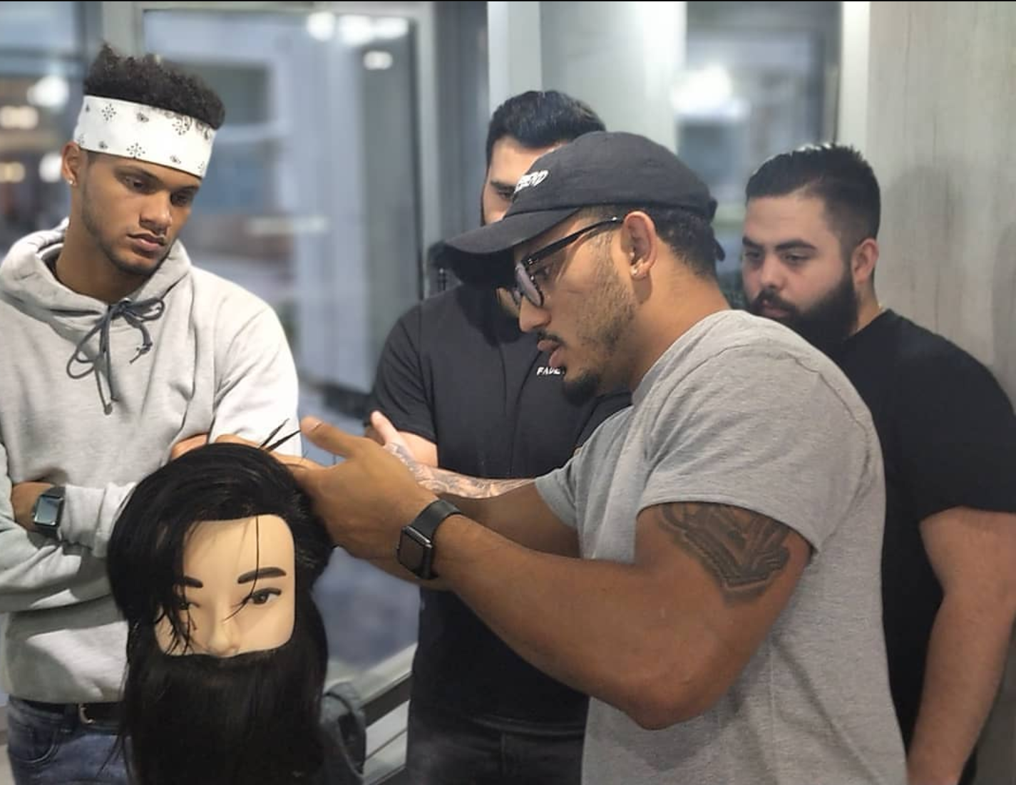 Chris Bossio with Fade Room barbershop Tomb 45