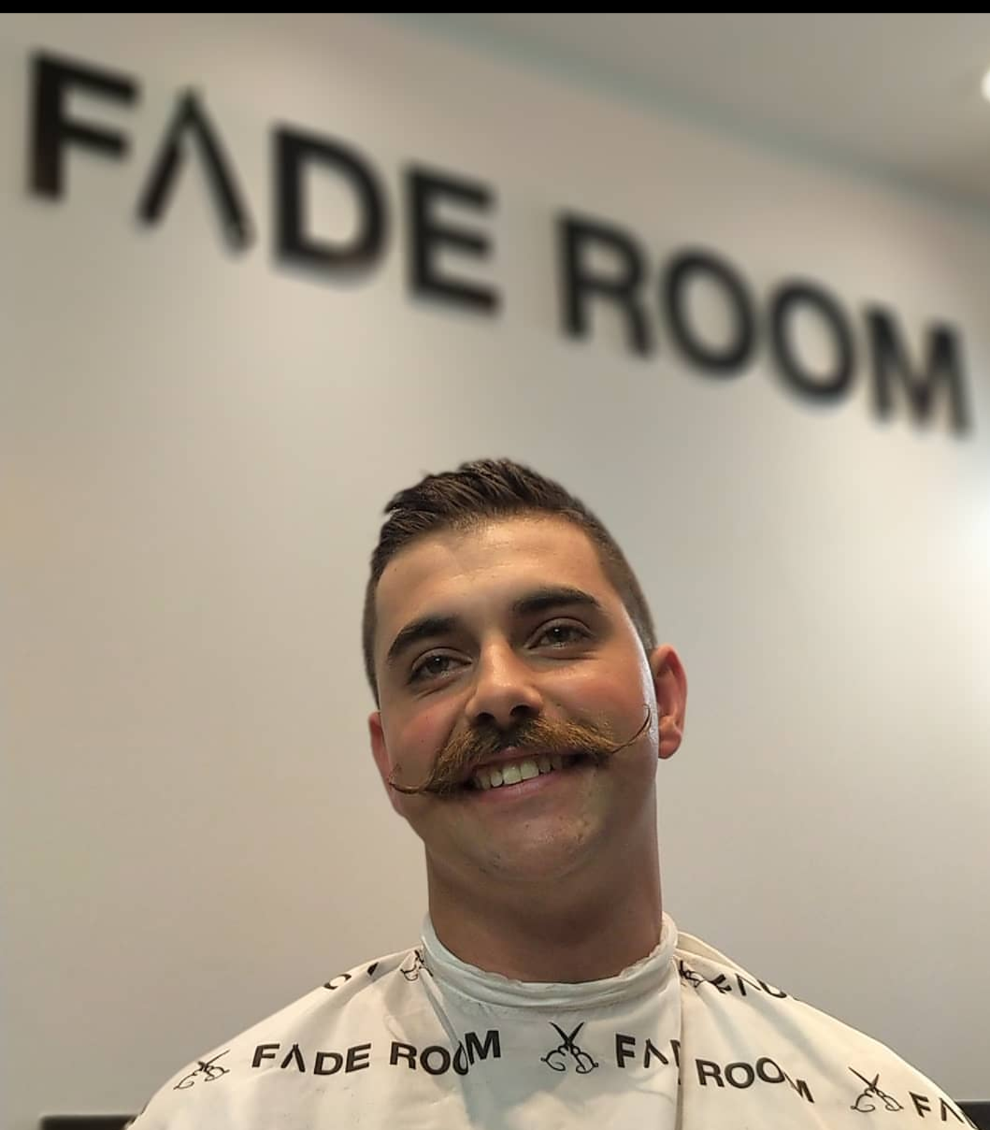 movember mustache, mobro, mens health awareness mustache, fade room barbershop supports fade room