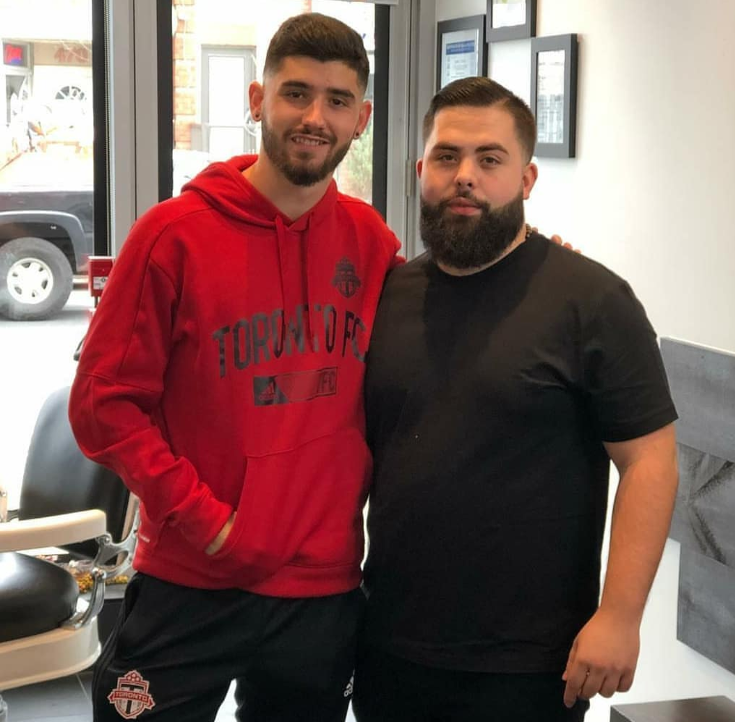 Toronto Fc soccer player stops by Fade Room to get a haircut