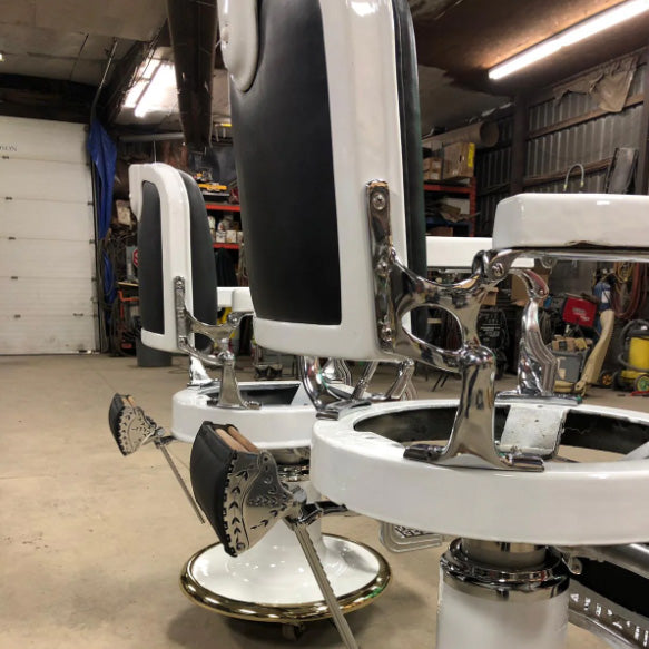 Time Travelers wife barber chairs Fade Room barbershop