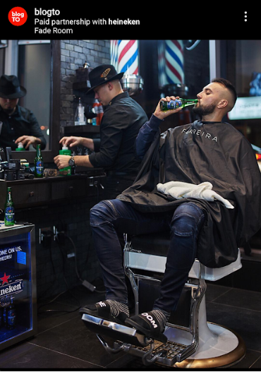 BlogTO - Toronto barbershop - Heineken 0.0 - Claudio Ferreira