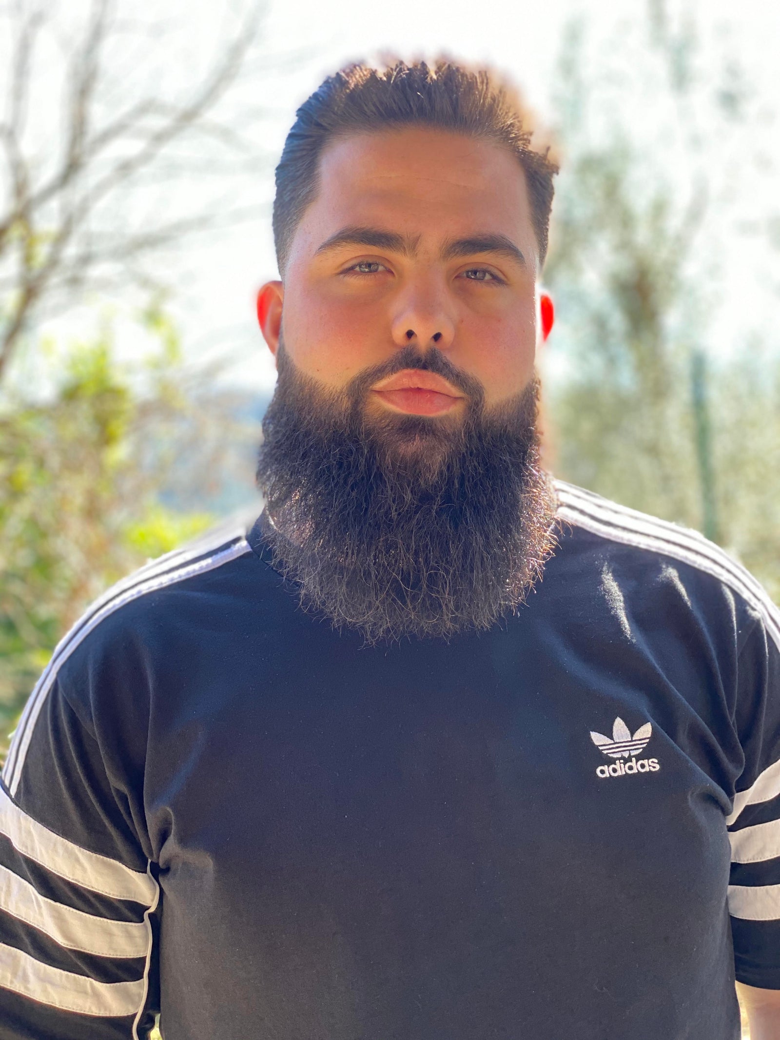 Buck the barber using Ferreira Signature Line Organic Beard Oil